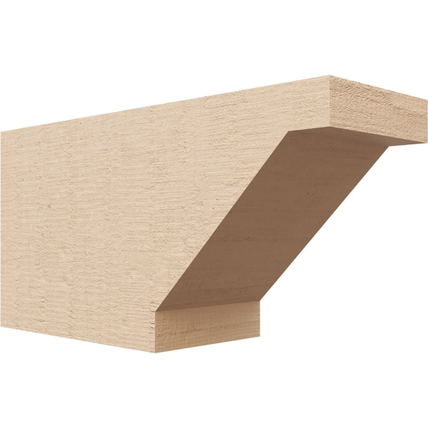 Ekena Millwork 4in. W x 6in. H x 12in. L Burlington Woodgrain TimberThane Rafter Tail, Primed Tan RFTUR04X06X12BURRCPR - main